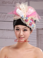 Tulle and Bud Silk Headdress Flower With Beading For Bride New Arrival XTH057FOR