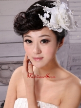 Tulle and Chiffon With Imitation Pearls Fascinators Pure Wedding and Outdoor XTH005FOR