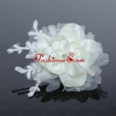 Tulle and Lace Wedding Fascinators with Imitation Pearls ACCHP027FOR