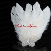 Unique White Pearl Feather for Wedding ACCHP075FOR