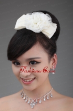 White Tulle Cheap Hairpins Birdcage Veils with Lace ACCHP071FOR