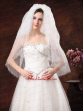 2012 Inspired 4 Layer White Bridal Veil On Sale HM5823-4FOR
