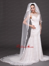 3 Layers and Appliques Ball Gown Bridal Veils For Wedding HM8815FOR