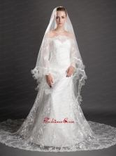 Beading Tulle Graceful Wedding Veil UNION29T014FOR
