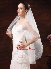 Fairy Embroidery Organza Wedding Veil RR091306FOR