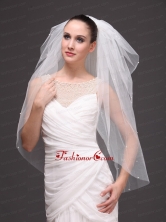 Four Tier Tulle Wedding Veil With Cut Edge HM7400FOR