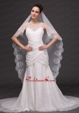 Lace Popular Tulle Bridal Veil For Wedding HM8812FOR