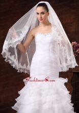 Lace Tulle Graceful Bridal Veils For Wedding HM8831FOR