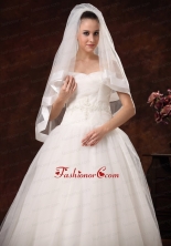 Modest Tulle And Taffeta Bridal Veil For Wedding HM8825FOR