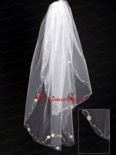 Organza Scalloped Edge Bridal Veil RR111622FOR