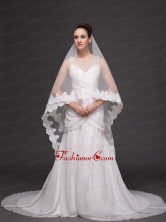 Royal Discount Organza Bridal Veil For Wedding RR091409FOR