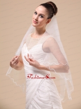 Royal Discount Tulle Ribbon Edge Bridal Veil For Wedding RR091405FOR