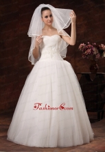 Two Layers Tulle Elbow Length Popular Wedding Veil HM2018FOR