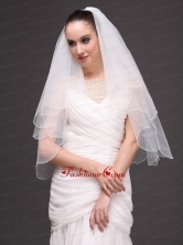 Two Tier Organza Graceful Wedding Veil HM1896FOR