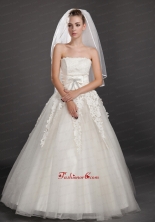 Two Tier Tulle With Ribbon Edge Wedding Veil UNION29T04FOR