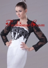 2014 Sexy Black Long Sleeves Jacket ACCJA062FOR