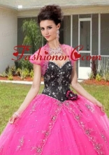 Best Selling Appliques and Sequins Bolero Quinceanera Jackets in Pink ACCJA068FOR