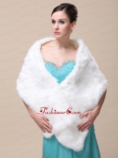 Faux Fur Special Occasion   Wedding Shawl On Sale RR091508FOR