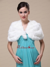 Faux Fur Wedding Special Occasion Shawl With Front Closure RR0915025FOR
