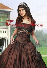 Gorgeous Special Occasion Quinceanera Jacket with Ruching and Embroidery ACCJA088FOR