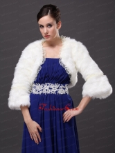 Lace Open Front White Stylish Jacket RR0915035FOR