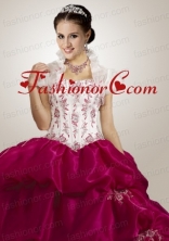 Modern Appliques White Quinceanera Jacket with Open Front ACCJA077FOR
