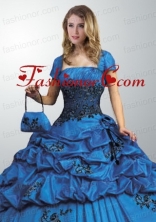 Remarkable Royal Blue Quinceanera Jacket On Sale with Open Front ACCJA045FOR