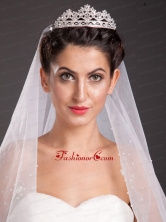  Delicate Floral Alloy Tiara With Beading AccentsJDZH0114FOR