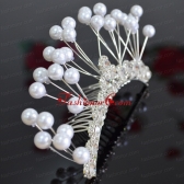 Elegant Tiara With Imitation Pearls FAVHP111603FOR