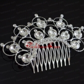 Luxurious Tiara With Delicate Rhinestones Adorned FAVHP111609FOR
