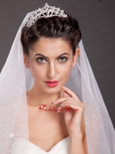 Pretty Alloy With Crystal Adorned Tiara JDZH092FOR