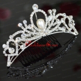 The Most Popular Tiara With Rhinestone And Imitation Pearl FAVHP1116015FOR
