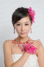 Dignified Purple Alloy Necklace And Earring Set ACCJSET230FOR