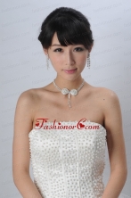 Dreamlike Artistic Crystal Necklace Bracele And Hair Bowknot ACCJSET179FOR