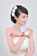 Dreamlike Ladies Pearl Necklaceand Headpiece Jewelry Set ACCJSET066FOR
