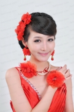 Elegant Alloy With Pearl Crystal Ladies Jewelry Sets ACCJSET056FOR