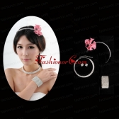 Fashion Nacklace and Headpiece Jewelry Sets in Round Shape ACCJSET194FOR