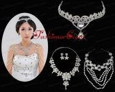 Flower Liked Jewerly Sets in Silver For Women ACCJSET227FOR