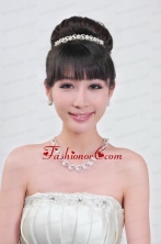 Gorgeous Alloy With Rhinestone Ladies Necklace and Head piece ACCJSET100FOR