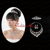 Gorgeous Dazzling Rhinestone Jewelry Set Necklace And Tiara ACCJSET185FOR