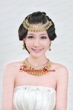 Gorgeous Vintage Style Alloy Plated Ladies Jewelry Sets Including Necklace And Earrings ACCJSET102FOR