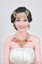 Gorgeous Vintage Style Alloy Silver And Gold Ladies Jewelry Sets ACCJSET103FOR