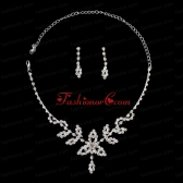 Lovely Alloy With Rhinestone Womens Jewelry Set Including Necklace And Earrings ACCNES23FOR