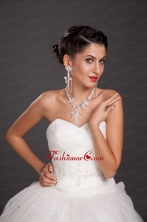 Luxurious Alloy Crystal Necklace And Earring Set JDZH076FOR