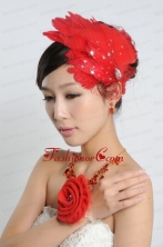 Red Crystals Alloy Plated Necklace And Earrings Jewelry Set ACCJSET218FOR