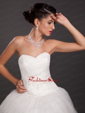 Shimmering Ladies Imitation Pearl Necklace and Earrings Jewelry Set JDZH068FOR
