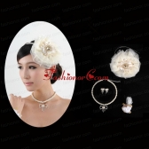 Unique Headpiece with Jewelry Set Including Necklace Earrings and Bracelet ACCJSET207FOR