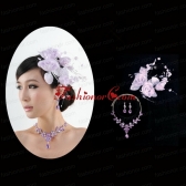 Vintage Headpiece with Jewelry Set Including Necklace Earrings ACCJSET204FOR