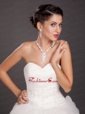 Vintage Style Alloy Crystal Necklace and Earrings Jewelry Set JDZH088FOR