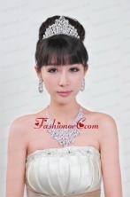 Vintage Style Rhinestones Alloy Jewelry Set Including Necklace And Tiara ACCJSET079FOR